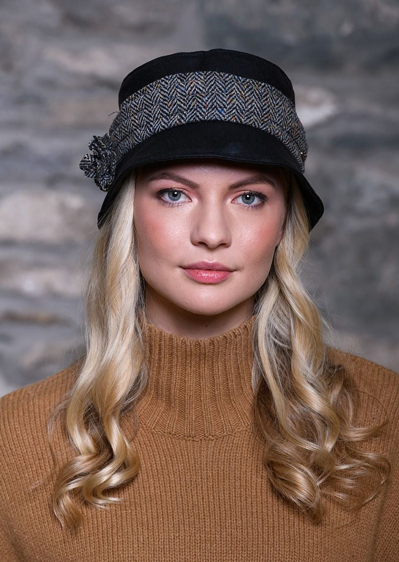 Mucros Black Kate Wax Hat