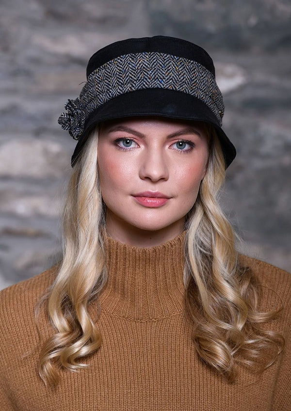 Mucros Black Kate Wax Hat