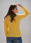 IrelandsEye Lambay Aran Sweater | Sunflower