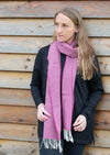 McNutt Beetroot Herringbone Scarf