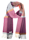 McNutt Lambswool Scarf | Beetroot & Smoke
