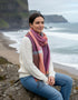 McNutt Lambswool Scarf | Beetroot & Smoke