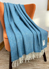 McNutt Pure Wool Throw | Blue Sky