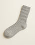 Grigio Irish Wool Neppy Socks | Large