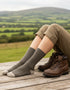 Brown Irish Merino Wool Socks | Women's