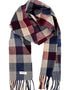 McNutt Lambswool Scarf | Burgundy Block
