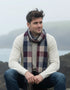 McNutt Lambswool Scarf | Burgundy Block