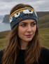 Erin Aran Schaf-Haarreif | Blau & Gelb