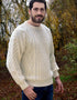 Inis Mor Aran Sweater - Natural Irish Wool Fisherman Jumper