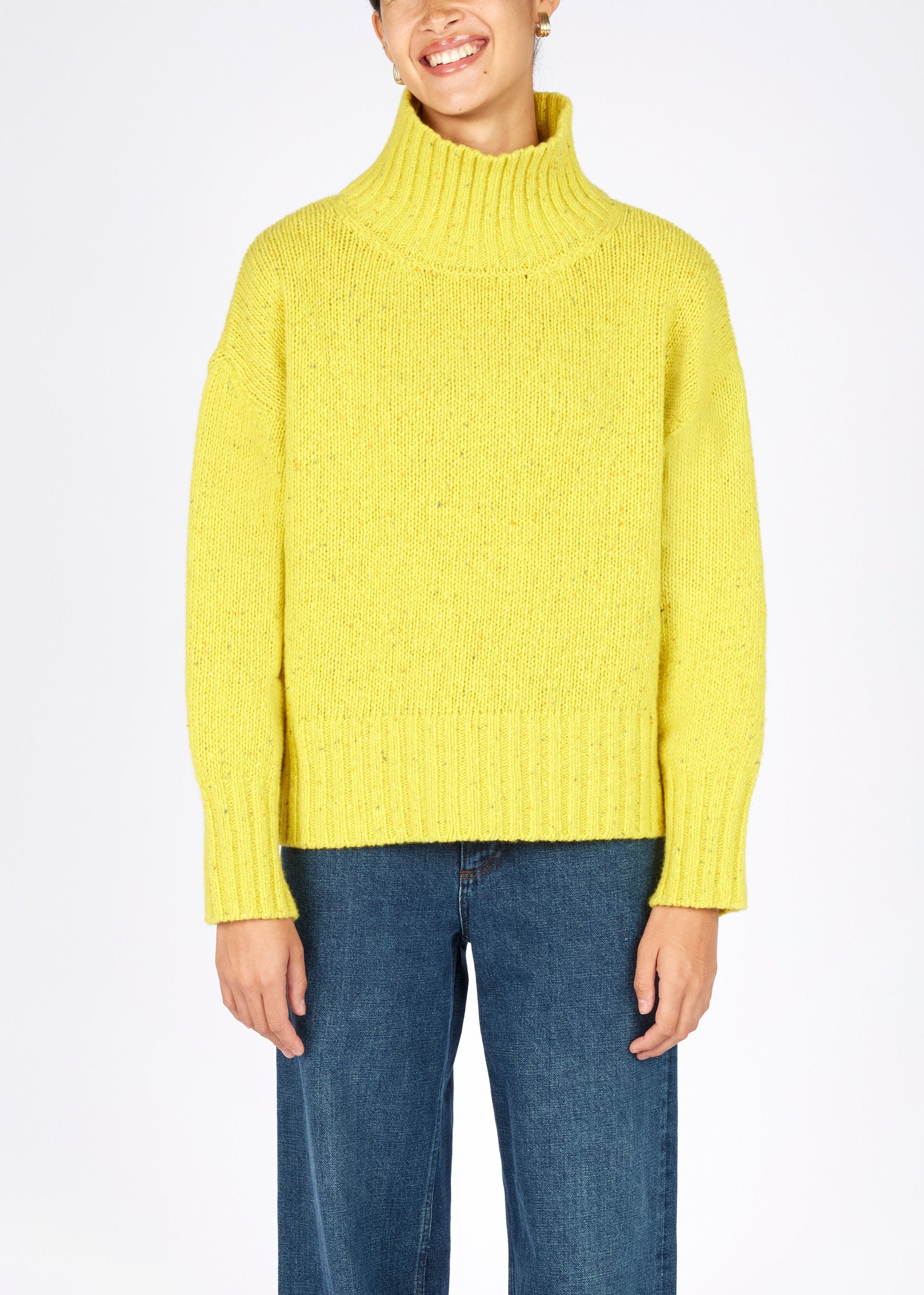 IrelandsEye Polo Neck Sweater | Buttercup