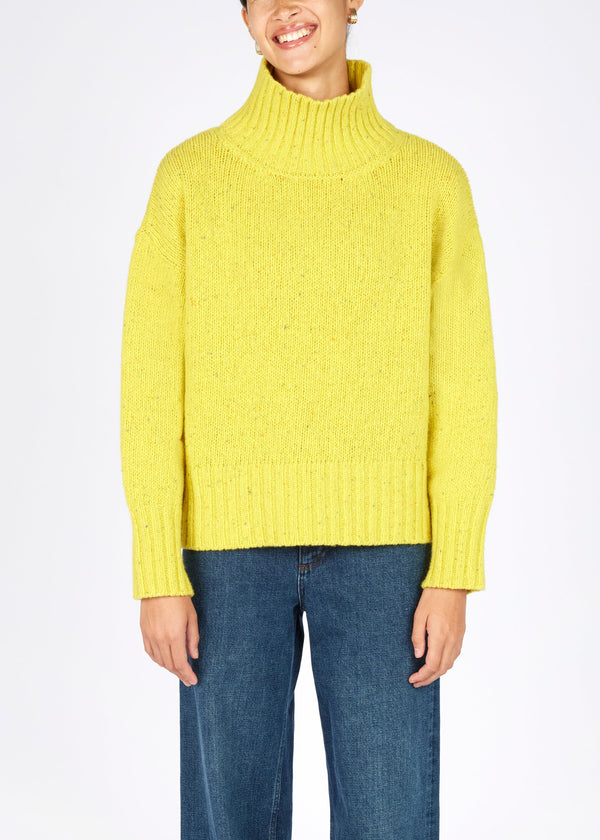 IrelandsEye Polo Neck Sweater | Buttercup