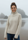 Polo Neck Sweater | Chalk