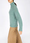 IrelandsEye Polo Neck Sweater | Ocean Mist