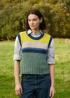 IrelandsEye Colour Block Aran Vest | Buttercup
