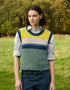 IrelandsEye Colour Block Aran Vest | Buttercup