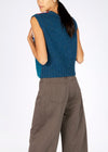 IrelandsEye Colour Block Aran Vest | Chilli