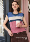 IrelandsEye Colour Block Aran Vest | Marina