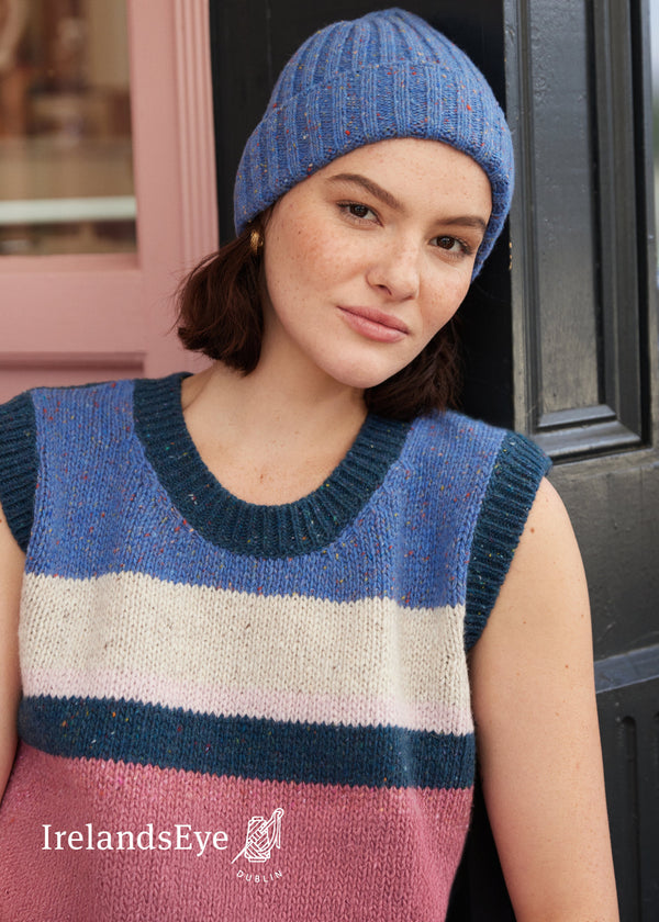 IrelandsEye Colour Block Aran Vest | Marina
