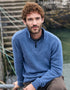 IrelandsEye Cashmere Mix Troyer Sweater | Blue Ocean
