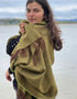 McNutt Turf Green Lambswool Wrap | Irish Heritage Textiles
