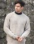 Men's Fisherman Aran Rib Sweater | Oatmeal