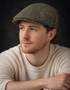 Donegal Tweed Flat Cap - Green Salt & Pepper | Handcrafted Irish Heritage Cap