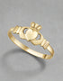 10K Gold Mini Claddagh Ring