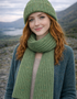 Fisherman Donegal Fleck Wool Scarf | Green