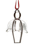 Irish Glass Clear Angel Ornament