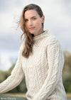 Aran Super Soft Merino Funnel Neck Sweater