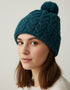 Cable Aran Hat with Pom Pom | Irish Sea