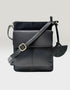 Luxury Irish Leather Sling Bag - Black