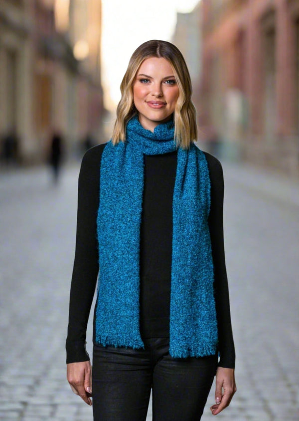 Mucros Alpaca Cara Scarf | Teal