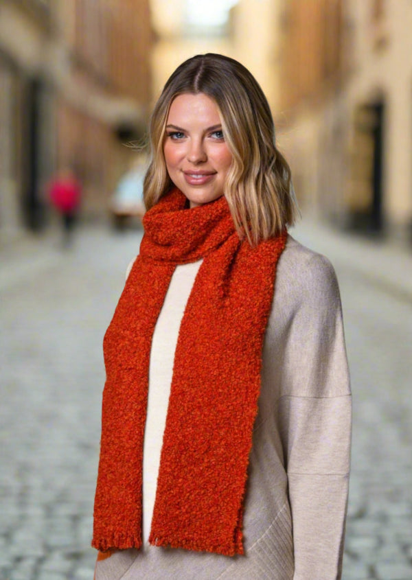 Mucros Alpaca Cara Scarf | Orange