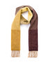 Cashmere Merino Scarf | Mustard Brown Plaid