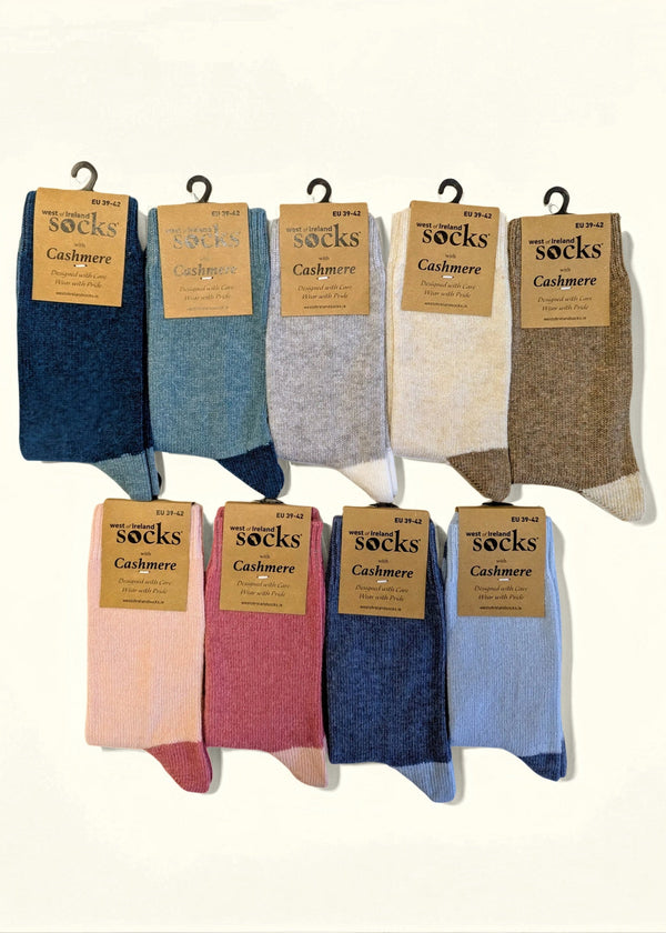Cashmere Heel & Toe Irish Socks