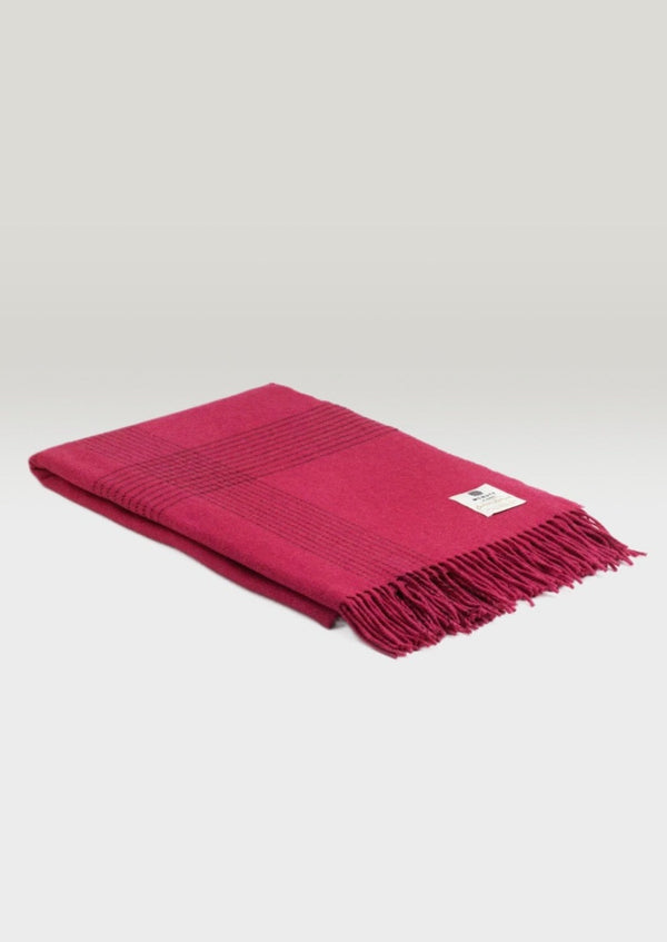 Mcnutt Cashmere Merino Throw Aspen Wild Orchid