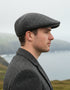 Charcoal Donegal Tweed Cap