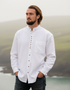 Civilian Men's Grandfather Shirt | White