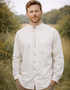Civilian Men's Grandfather Shirt | Stone
