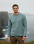 Roundstone Cashmere Blend Sweater | Ocean Mist | Irelands Eye Knitwear