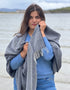 McNutt Herringbone Pashmina Wrap | Navy