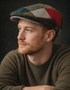 Donegal Tweed Flat Cap | Red Patch | Handcrafted Irish Heritage Cap