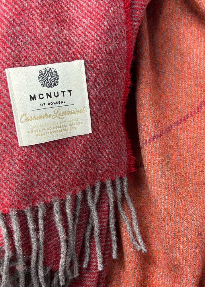 Mcnutt Cashmere Merino Throw | Northern Lights Fire Glow