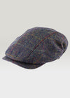 Driving Cap Navy Green Mix Windowpane