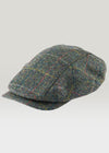 Driving Cap Sea Green & Blue Windowpane