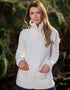 Aran Claddagh Zip Cardigan | 100% Merino Wool