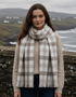 Foxford Giant Merino Scarf | Taupe