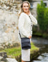 Tinnakeenly Leather Luxury Irish Leather Sling Bag - Black