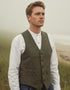 Donegal Tweed Green Waistcoat - Hatman